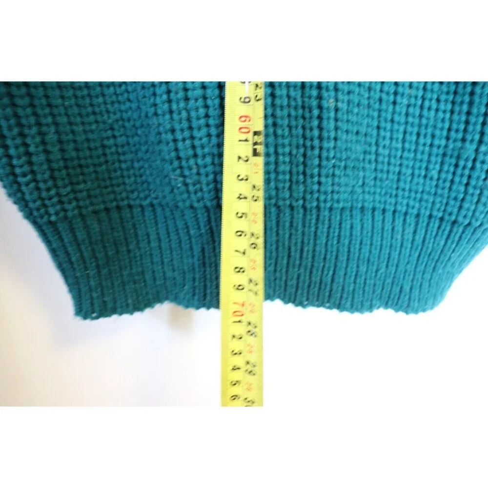 Vintage Strawbridge Clothier Sweater Mens L‎ Cableknit Acrylic Cowl Neck Casual